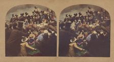 National Sports. The Rail. The Road.. The Turf... The Settling Day...., about 1865. Creator: Alfred Silvester