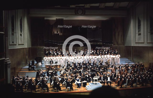 National Philharmonic Orchestra of Spain during a concert in Madrid.