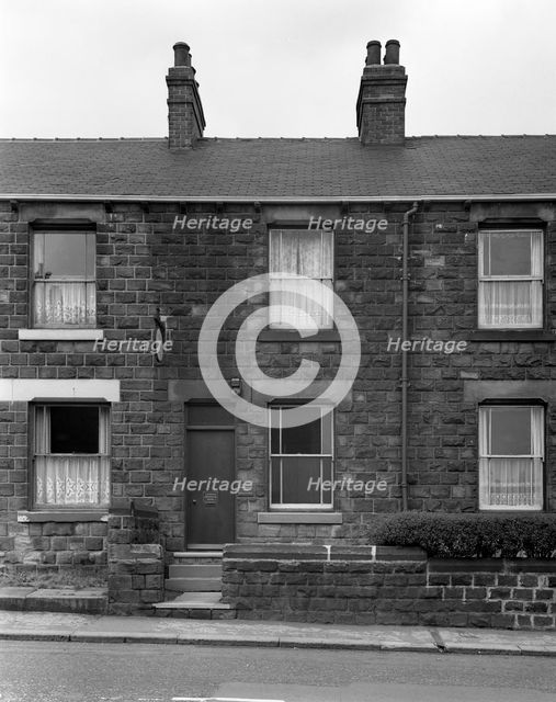 National Provincial Bank in a terraced house, Bolton upon Dearne, South Yorkshire, 1963.  Artist: Michael Walters