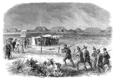 National Rifle Association meeting at Wimbledon: firing at the 200 yards range on Thursday week,1861 Creator: Unknown