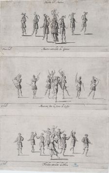 Nations of America ballets, 17th century., 17th century. Creator: Anon