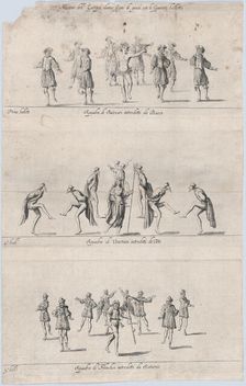 Nations of Europe ballets, 17th century., 17th century. Creator: Anon