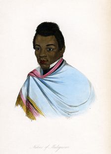 Native of Madagascar c1850.Artist: James Prichard