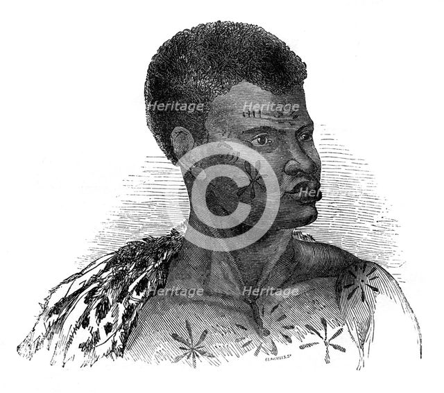 Native of Mozambique, 1848.Artist: Ebenezer Landells