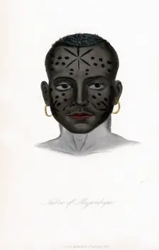 Native of Mozambique c1850.Artist: James Prichard