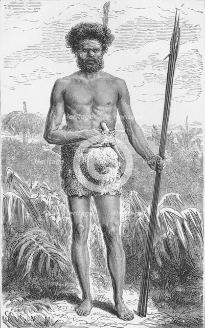 'Native of Australia',  c1885, (1890). Artist: Robert Taylor Pritchett.