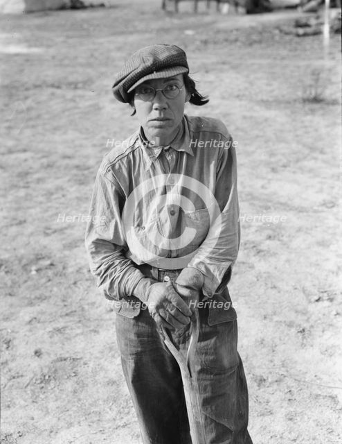 Native of Indiana in a migratory labor contractor's camp, Calipatria (vicinity), California., 1937. Creator: Dorothea Lange.