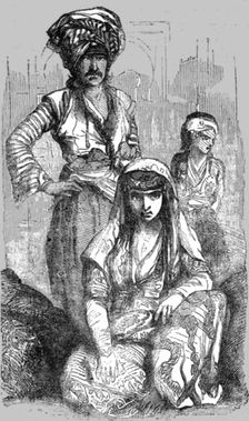 Native of Laristan, and an Armenian Woman 1854. Creator: Unknown