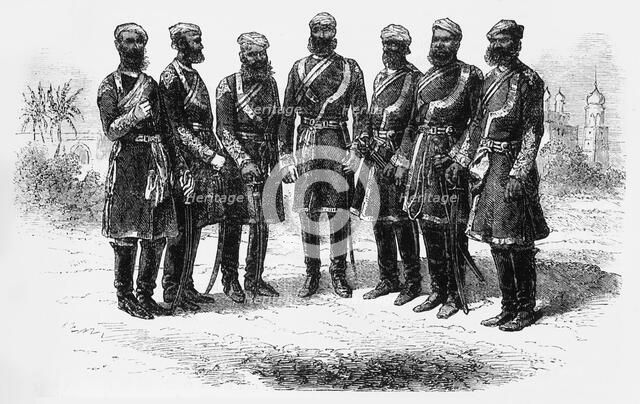 'Native Officers of the Bengal Irregular Cavalry', c1891. Creator: James Grant.