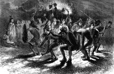Native American scalp dance, c17th century (c1880)