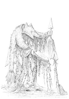 Native American shaman, 1841.Artist: Myers and Co