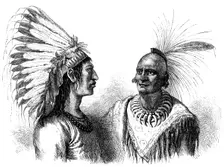 Native American warriors, c1880