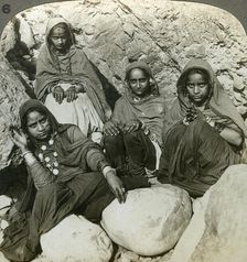 Native Bhujji girls, River Sutlej, Himalayas, India, c1900s(?).Artist: Underwood & Underwood