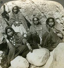 Native Bhujji girls, River Sutlej, Himalayas, India, c1900s(?).Artist: Underwood & Underwood