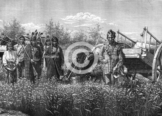 Native Canadians, 19th century.Artist: Dupuy