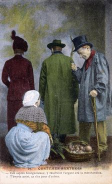 Native Costume of Sarthe c1900