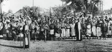 Native dancers in Mombasa, 1924-1925, (1937)