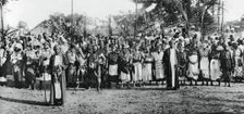 Native dancers in Mombasa, 1924-1925, (1937)