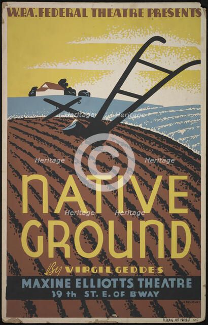 Native Ground, New York, [1937]. Creator: Unknown.