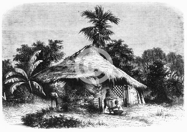 'Native Hut at Bombay', c1891. Creator: James Grant.