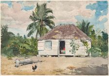 Native hut at Nassau, 1885. Creator: Winslow Homer