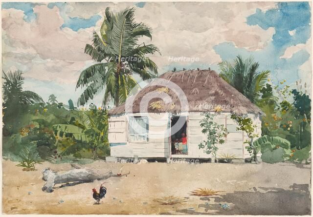 Native hut at Nassau, 1885. Creator: Winslow Homer.
