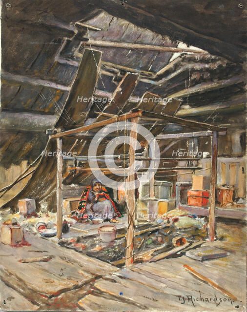 Native Interior, ca. 1880-1914. Creator: Theodore J. Richardson.