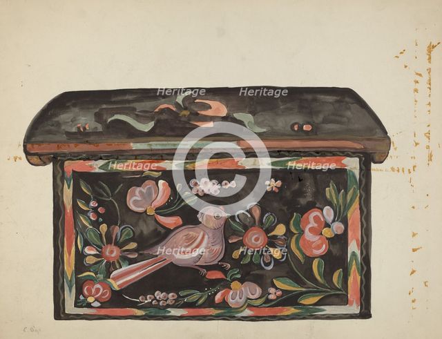 Native Pine Box, 1935/1942. Creator: E. Boyd.