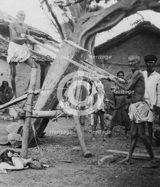Native sawyers, India, c1927-c1931 Artist: Cavanders Ltd