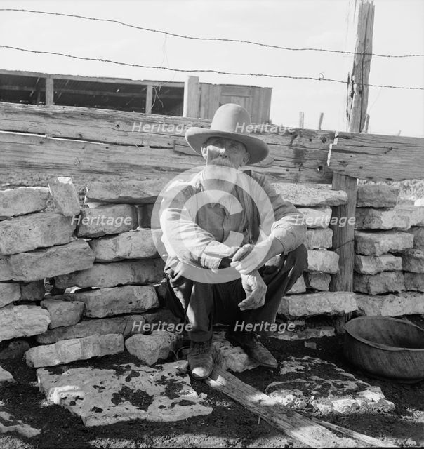 Native Texas tenant farmer, Near Goodliet, Texas, 1938. Creator: Dorothea Lange.