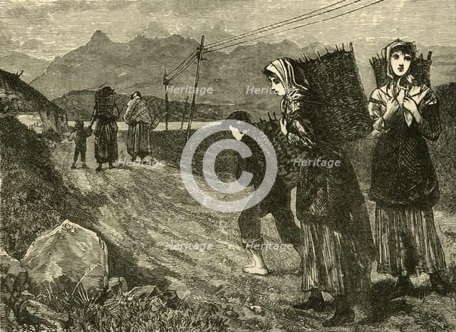 'Natives Going for Peat', 1898. Creator: Unknown.