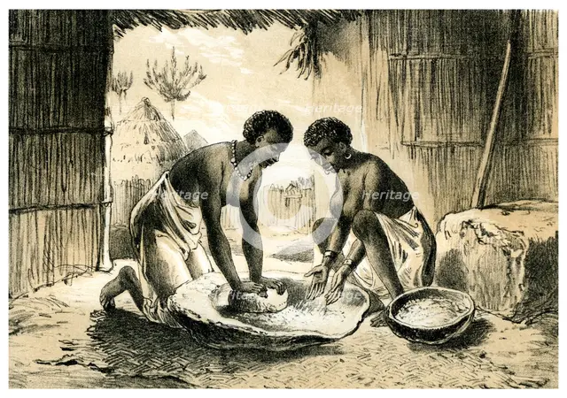 'Natives Making Pombe', 1883. Artist: Unknown