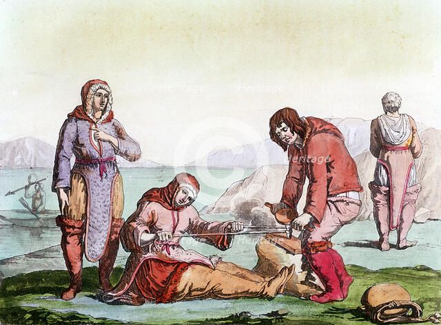 Natives of the Arctic, 1825-1835. Artist: Unknown