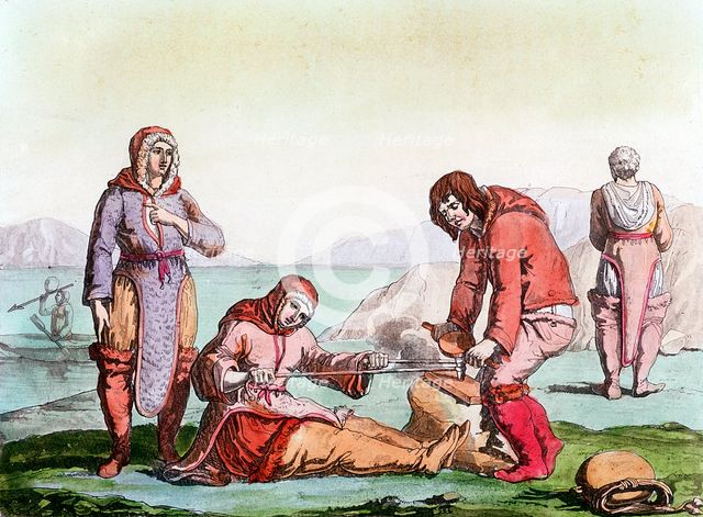 Natives of the Arctic, 1825-1835. Creator: Unknown.