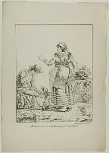 Natives of Casal-Bordino, 1817. Creator: Monogrammist DA