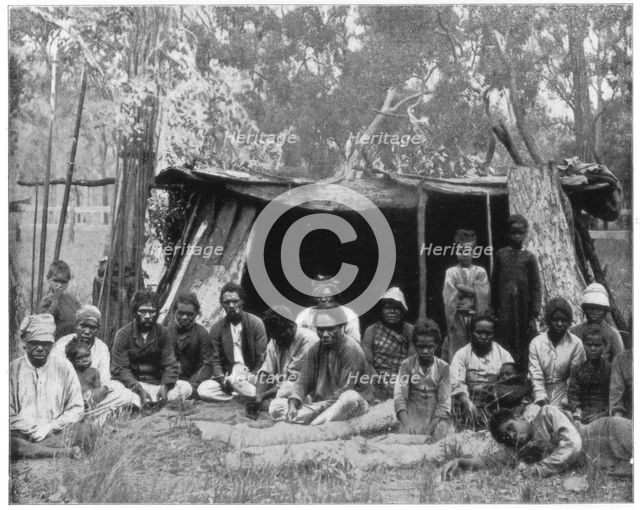 Natives of Queensland, Australia, late 19th century. Artist: John L Stoddard