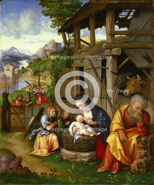 Nativity, ca 1515. Artist: Leonbruno, Lorenzo (1480-1537)