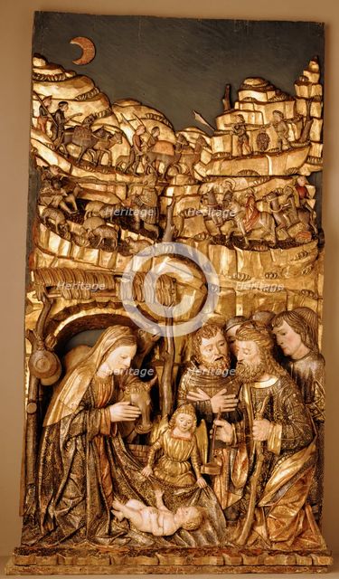 Nativity, c1490, before 1502. Creator: Giovanni Ambrogio de Donati.