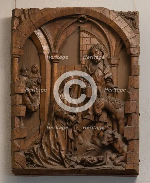 Nativity, German, 16th century. Creator: Alsatian Master.