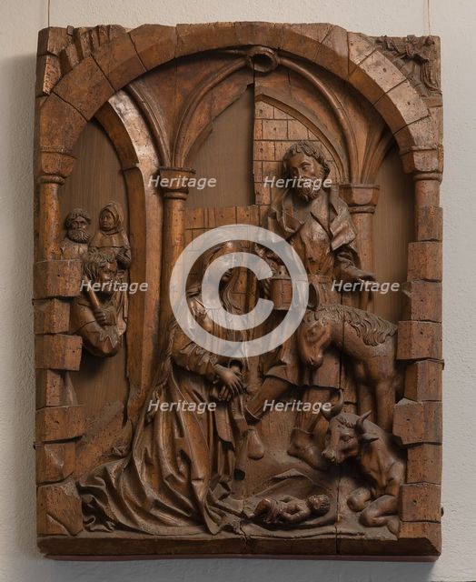 Nativity, German, 16th century. Creator: Alsatian Master.