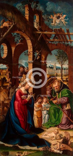 Nativity', late 15th century. Creator: Gandolfino da Roreto (active 1493-1510).