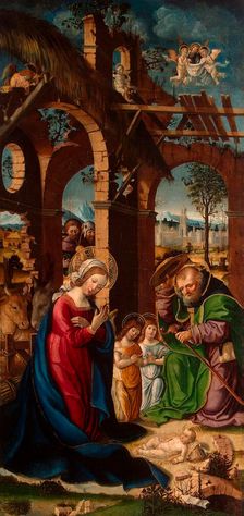 Nativity late 15th century. Creator: Gandolfino da Roreto (active 1493-1510)