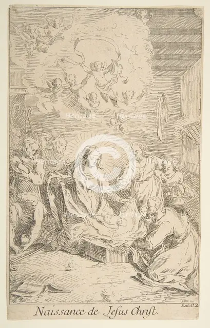 Nativity.n.d. Creators: Claude Gillot, Jacques Gabriel Huquier.