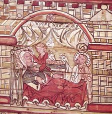 Nativity, Norwegian, 13th Century, in the Stave Church at Al, Hallingdal