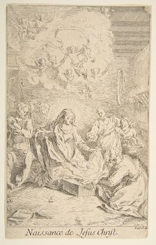 Nativity.n.d. Creators: Claude Gillot, Jacques Gabriel Huquier