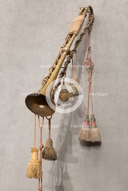 Natural Trumpet, Nuremberg, 1680/1720. Creator:  Wilhelm Haas.