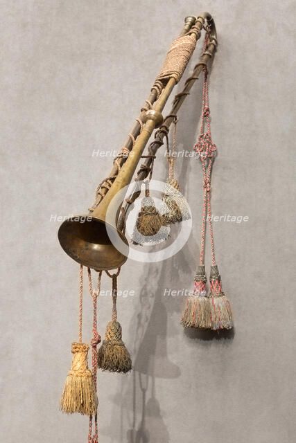 Natural Trumpet, Nuremberg, 1680/1720. Creator:  Wilhelm Haas.