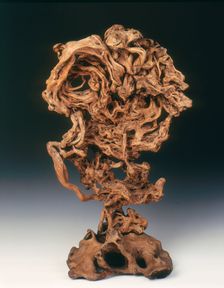 Natural wood sculpture of cobra hood shape, Qing dynasty, China, 1644-1912