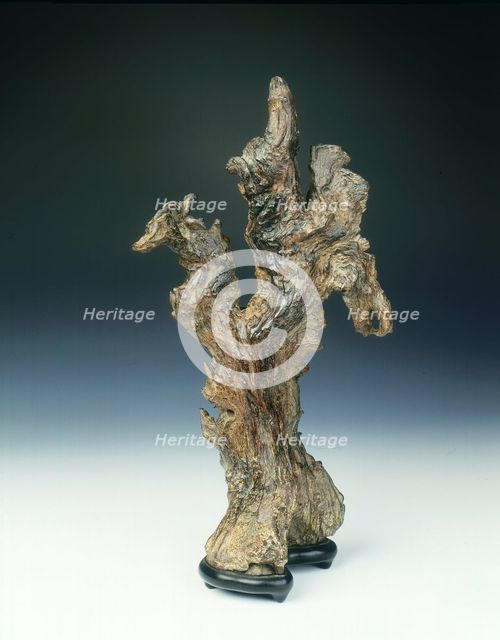 Natural wood sculpture, Qing dynasty, China, 1644-1912. Creator: Unknown.