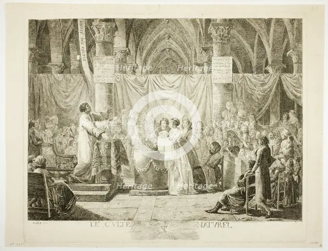 Natural Worship, 1794. Creator: Jean-Baptiste Mallet.